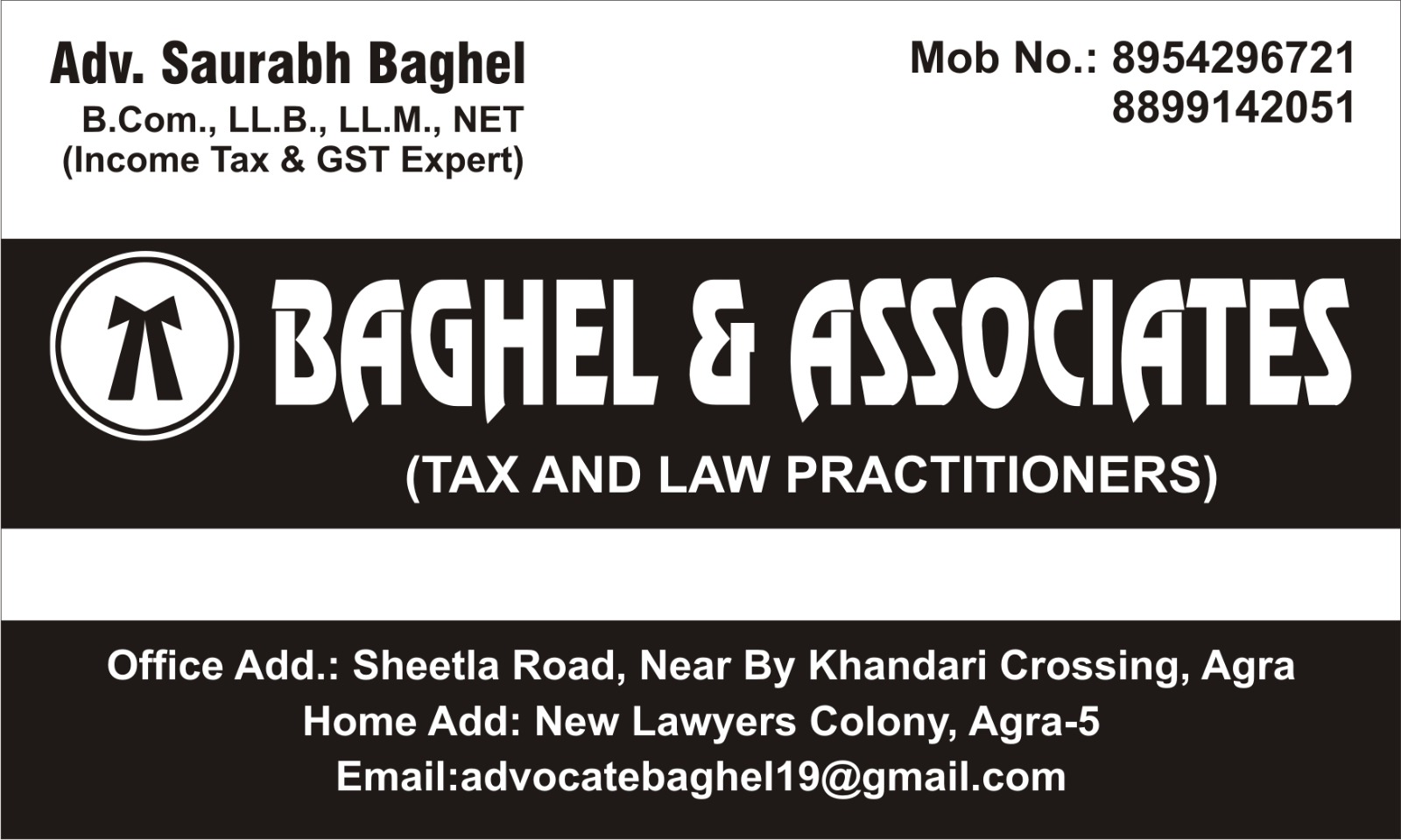 ADVOCATE SAURABH BAGHEL Logo