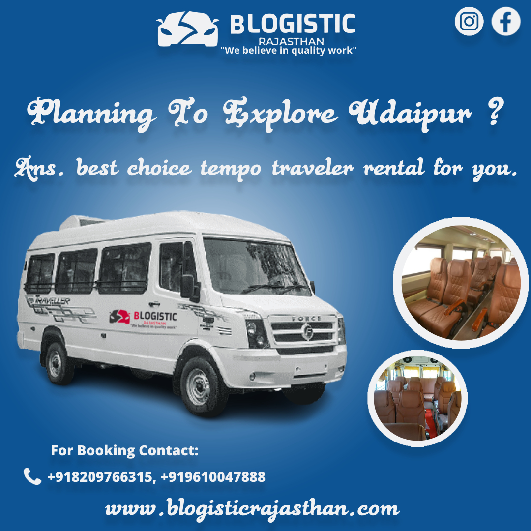 B Logistic Tours- Tempo Traveller in Udaipur | 32 Seater Bus Rental | Udaipur Tempo Traveller Service Travel | Travel Agency