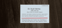 Dr. Kush Verma - Best Plastic surgeon in Mansarovar Jaipur, Skin Specialist, Hair Transplant, Botox, PRP Treatment|Dentists|Medical Services