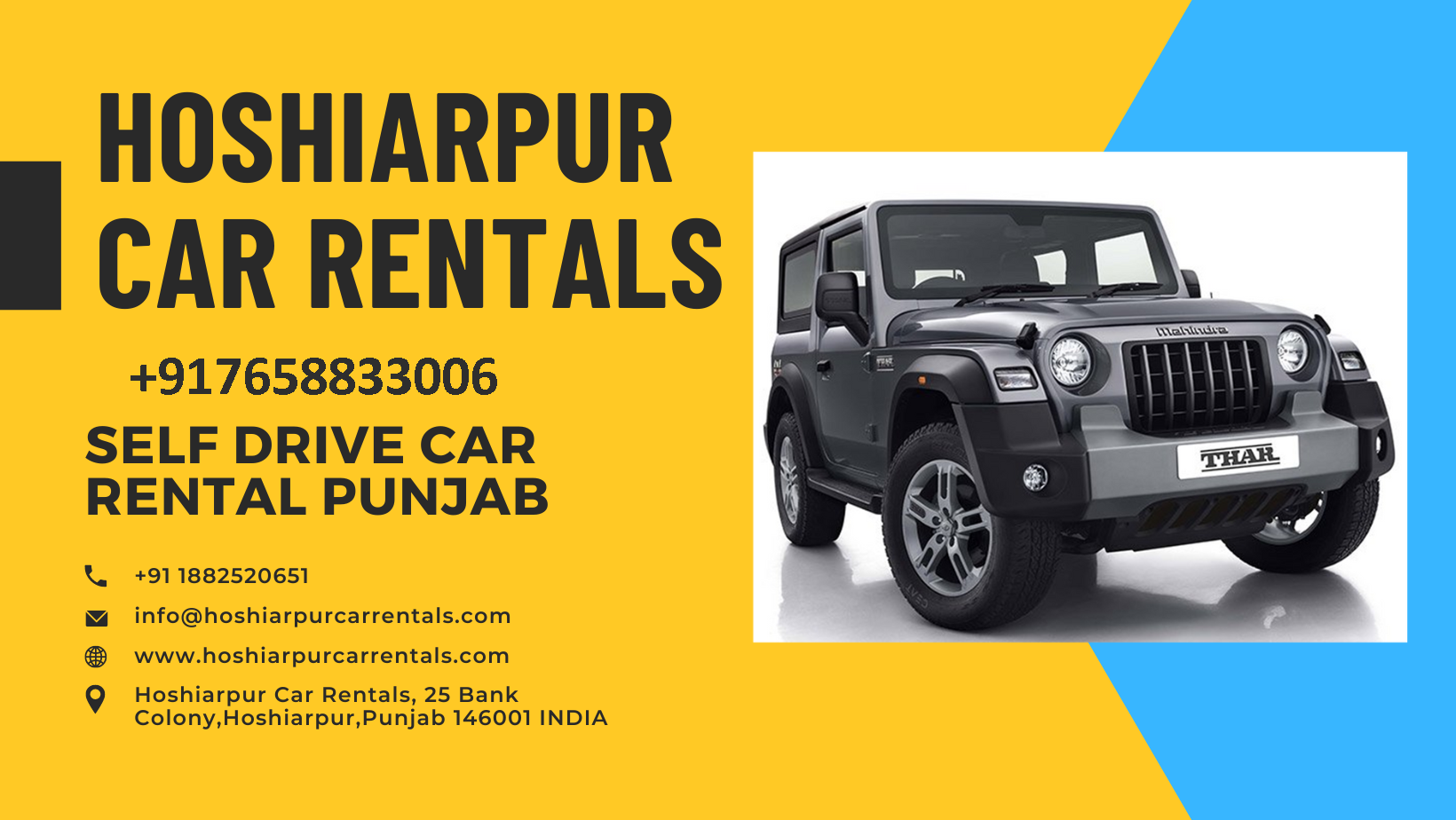 Hoshiarpur Car Rentals Self Drive - Logo