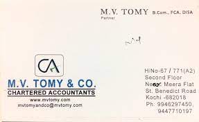 M V TOMY AND COMPANY, CHARTERD ACCOUNTANTS Logo