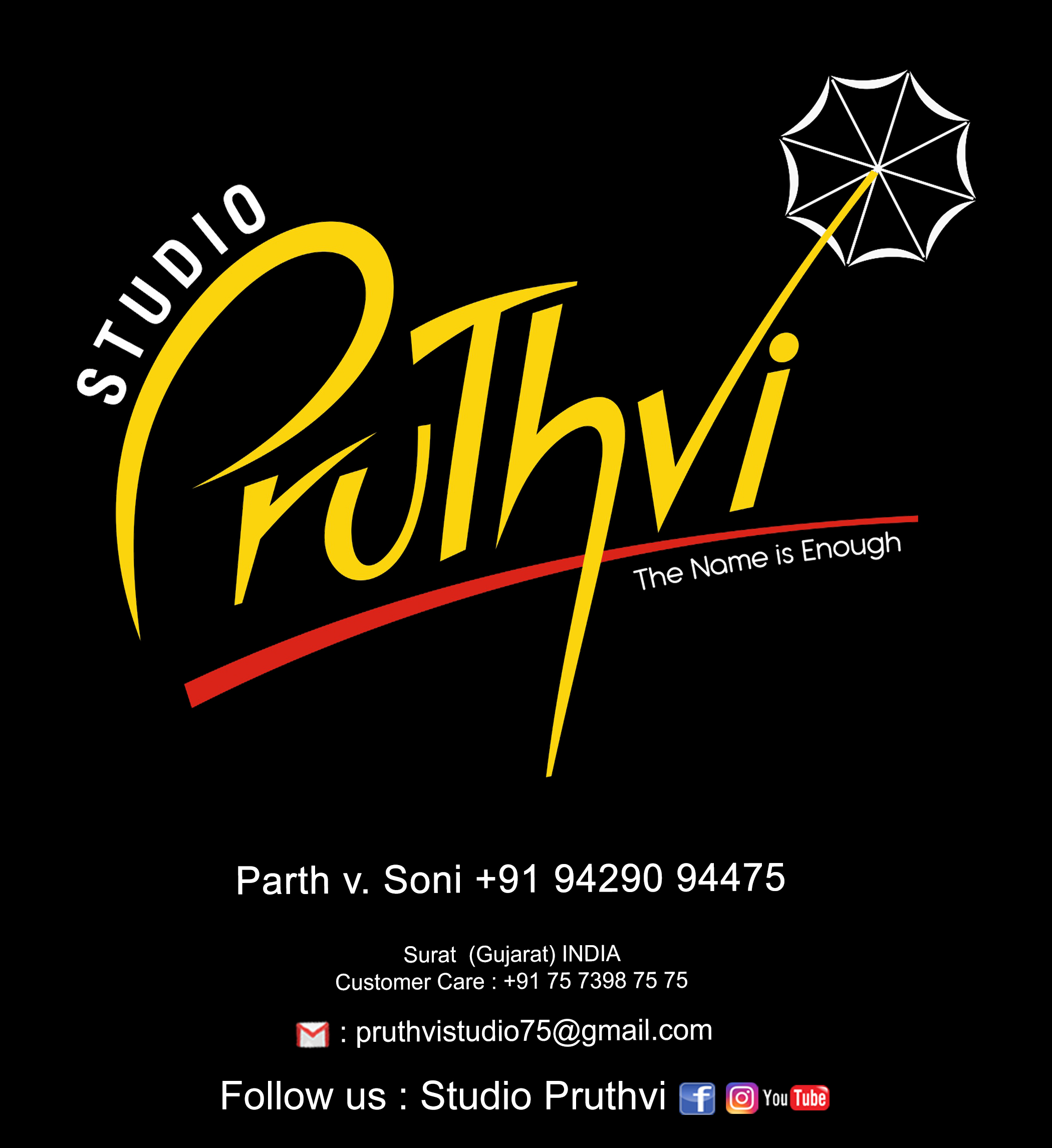 Pruthvi studio Logo