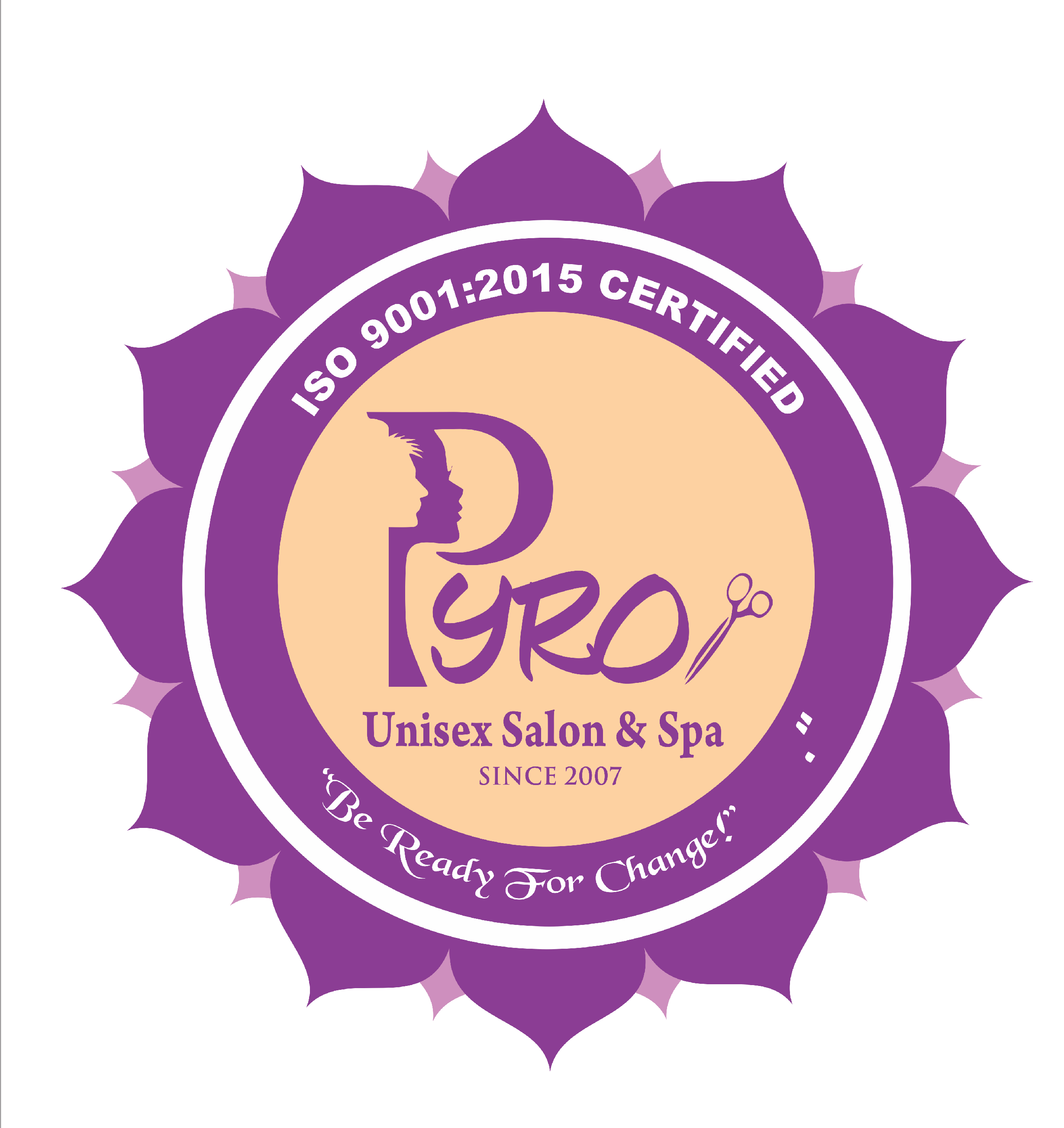 Pyro Unisex Salon And Spa Logo