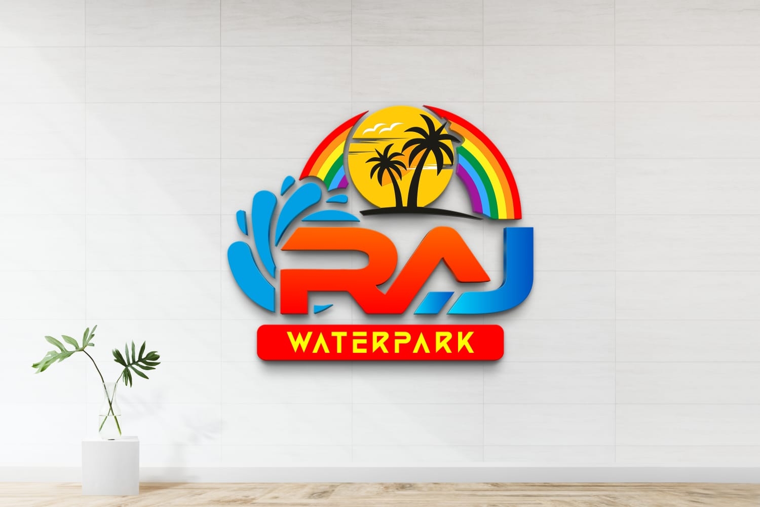 Raj water park hotel and restaurant Logo