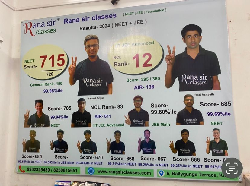 Rana Sir Classes - NEET, IIT JEE, WBJEE Coaching Institute Education | Coaching Institute