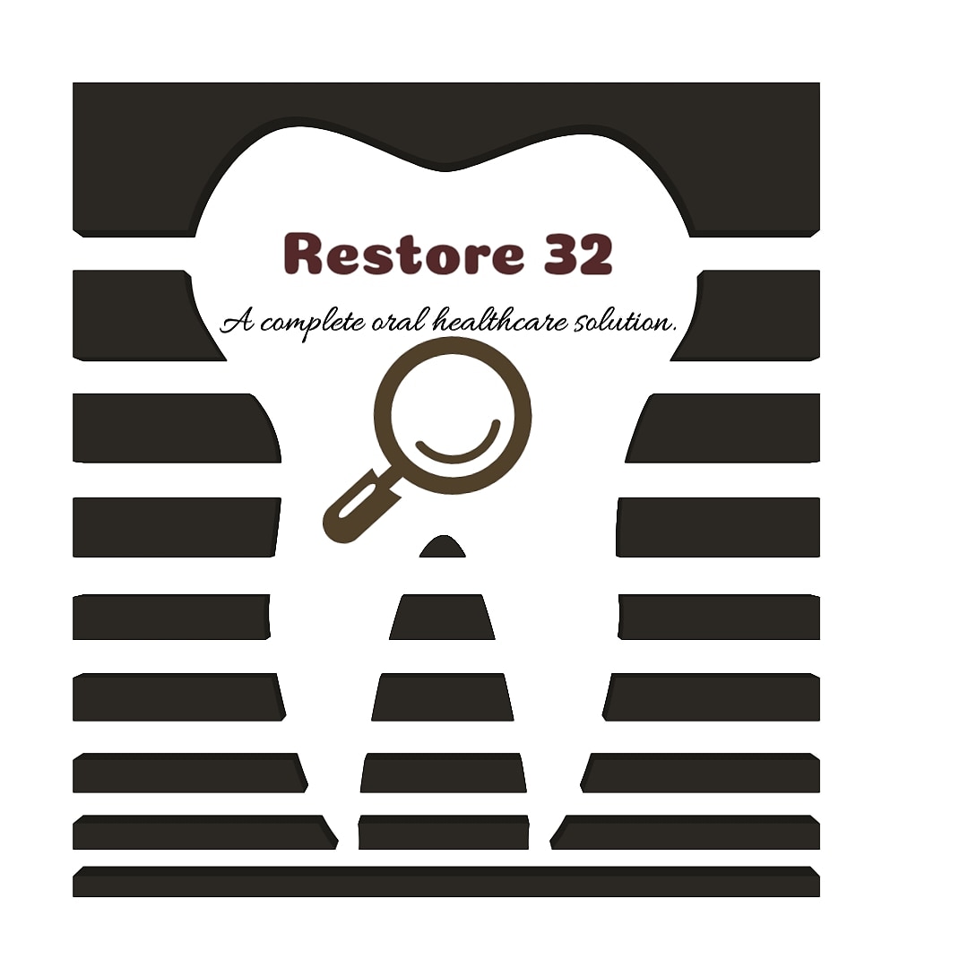 Restore 32. A Complete Oral Healthcare Solution. Logo