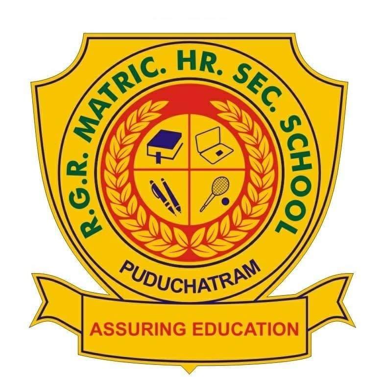 RGR Matric Higher Secondary School Logo