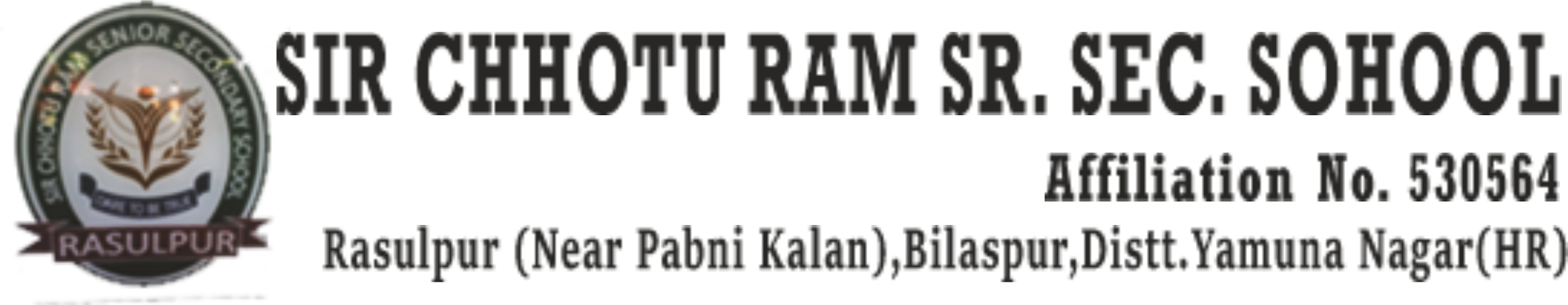 Sir Chhotu Ram Sr. Sec. School Logo