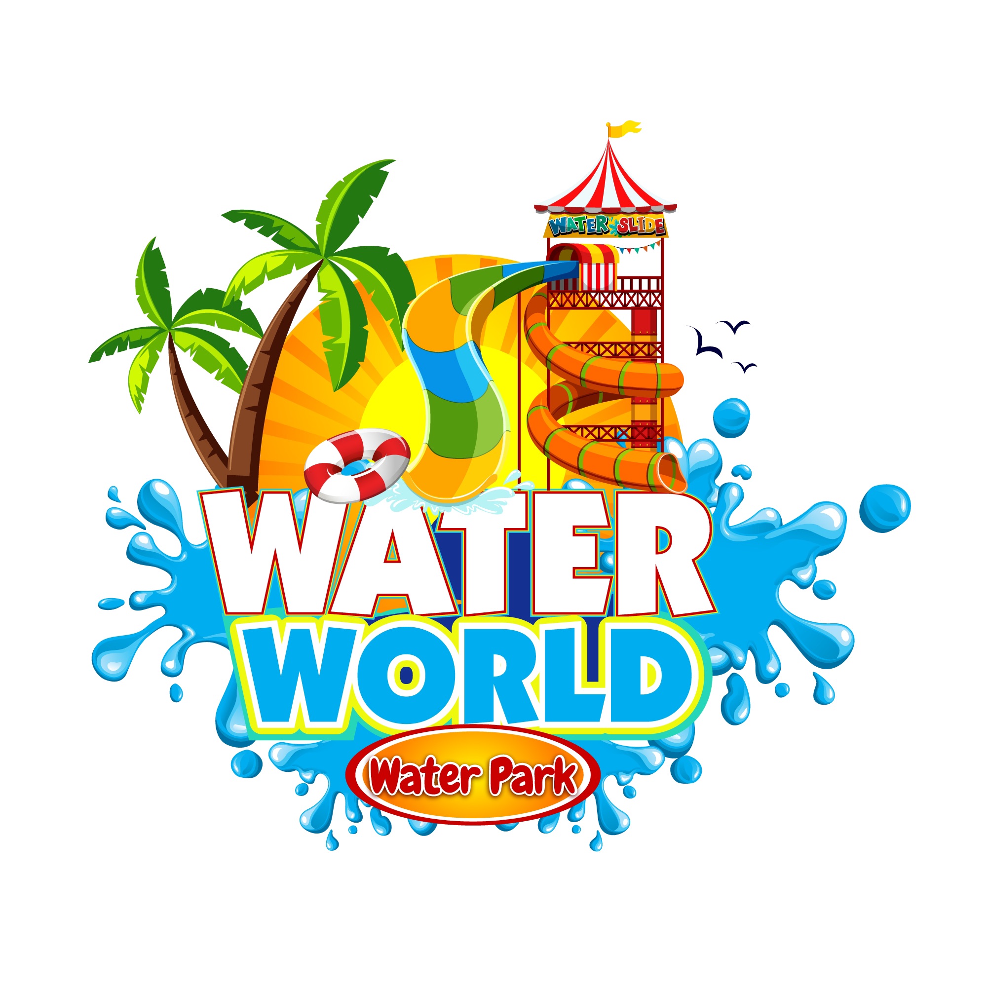 Water World Water Park Logo